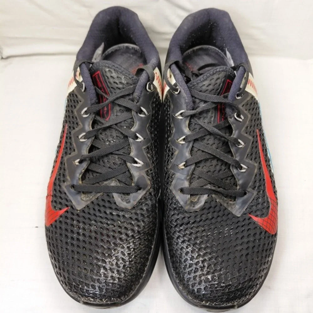 Nike Metcon 6 Mens Training‎ Shoes Black Blue Flash Crimson CK9388-070 Size 10